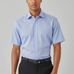 Mens Hudson Short Sleeve Shirt Patriot Blue
