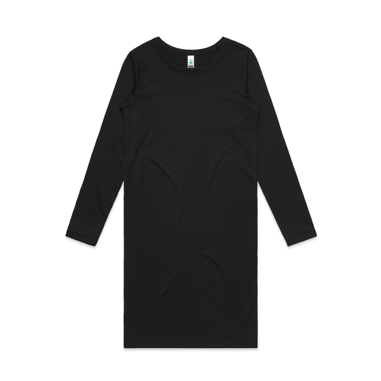 Wo's Mika Organic L/S Dress BLACK