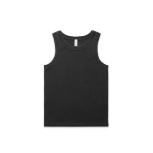 Wo's Faded Organic Rib Tank FADED BLACK