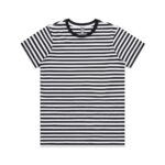 Wo's Maple Stripe Tee BLACK/WHITE