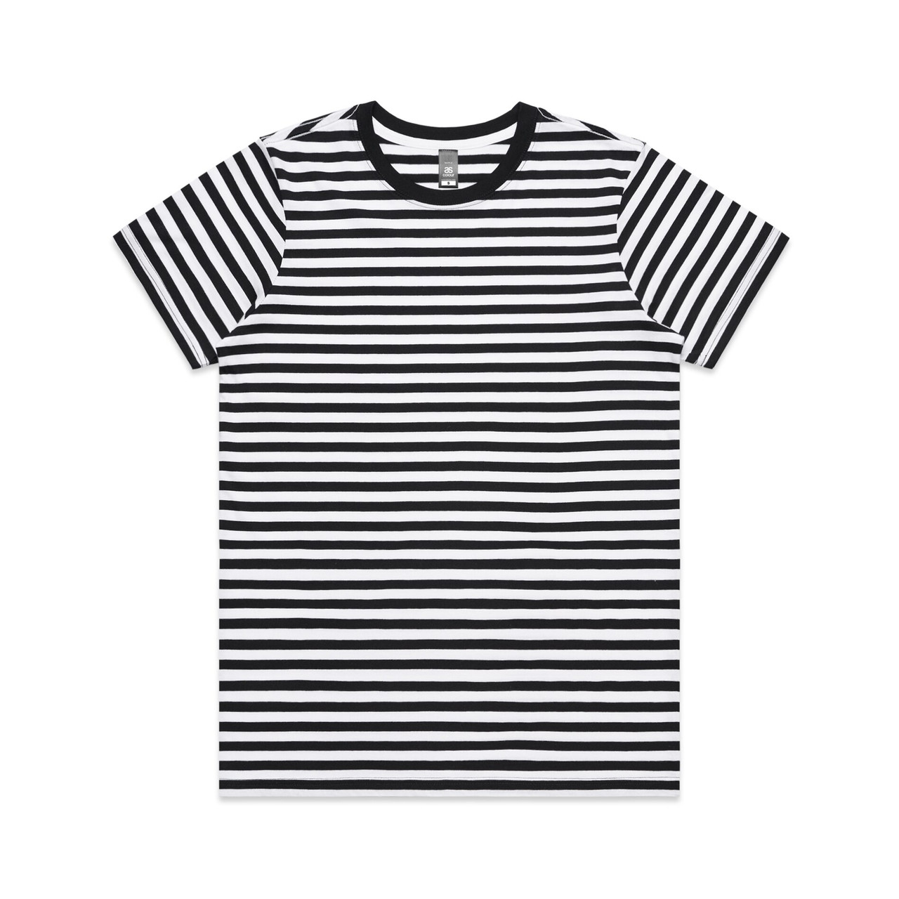 Wo's Maple Stripe Tee BLACK/WHITE Wo's Maple Stripe Tee BLACK/WHITE