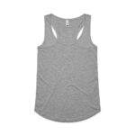 Wo's Yes Racerback Singlet GREY MARLE