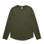 Wo's Curve L/S Tee ARMY