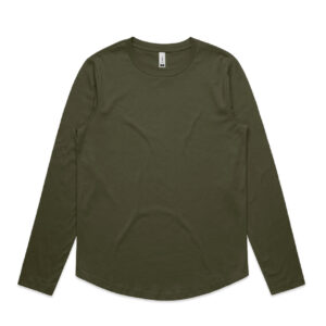 Wo's Curve L/S Tee ARMY