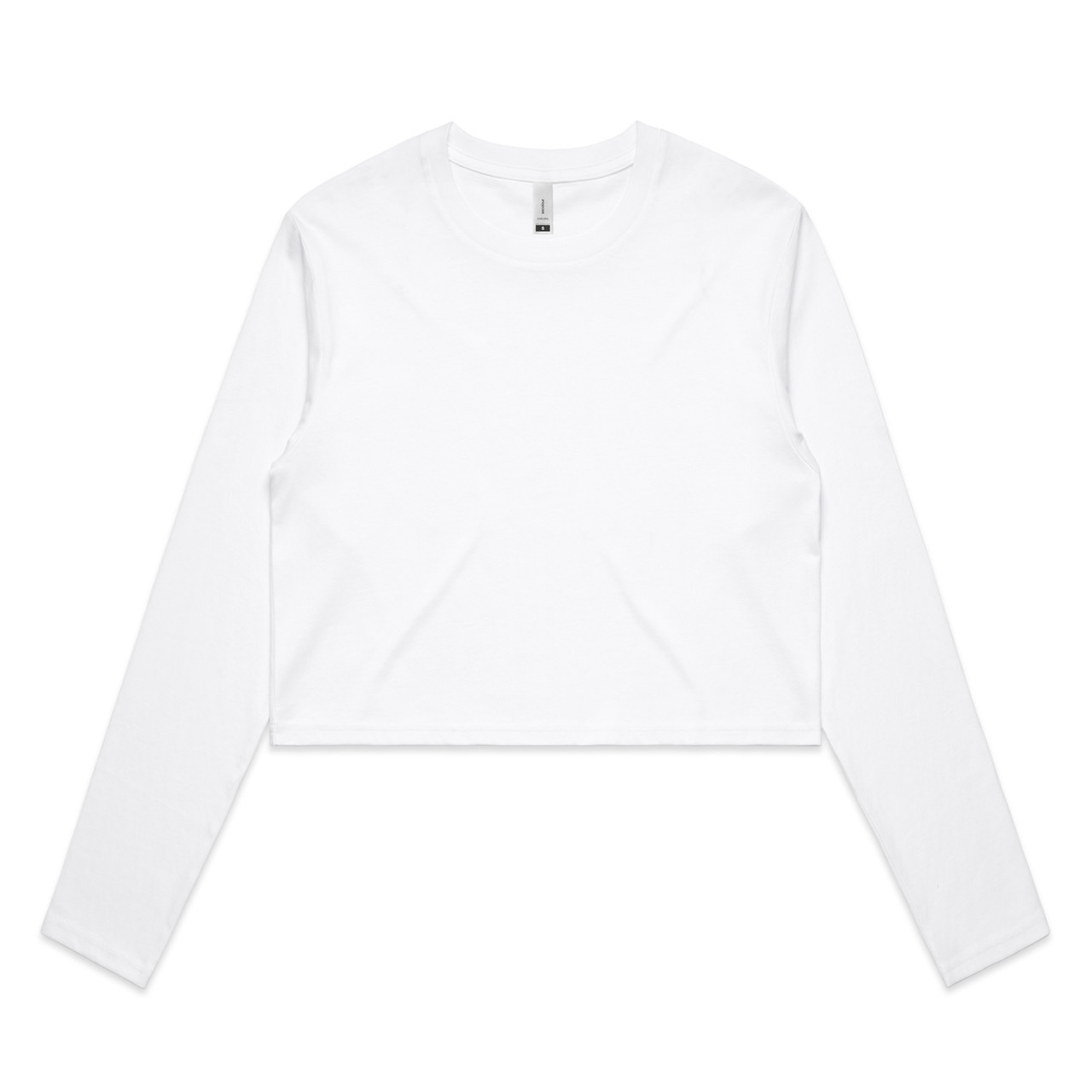 Wo's Crop L/S Tee WHITE Wo's Crop L/S Tee WHITE