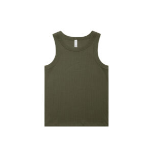 Wo's Organic Rib Tank ARMY
