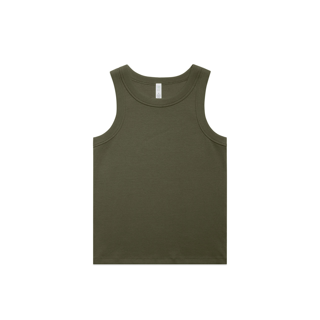 Wo's Organic Rib Tank ARMY Wo's Organic Rib Tank ARMY