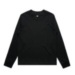 Wo's Mock L/S Tee BLACK