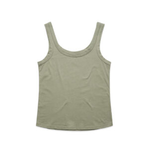 Wo's Soft Singlet EUCALYPTUS