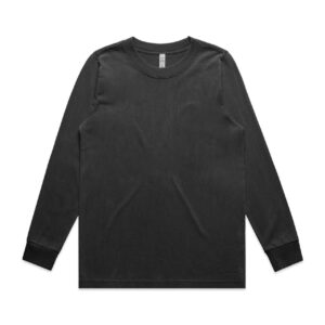 Wo's Heavy Faded L/S Tee FADED BLACK
