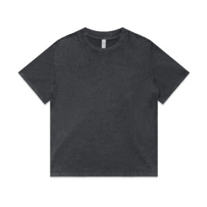 Wo's Stone Wash Heavy Tee BLACK STONE