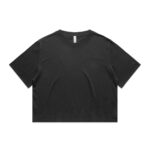 Wo's Heavy Faded Crop Tee FADED BLACK