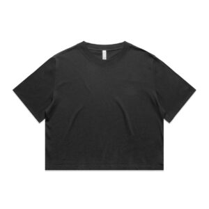 Wo's Heavy Faded Crop Tee FADED BLACK