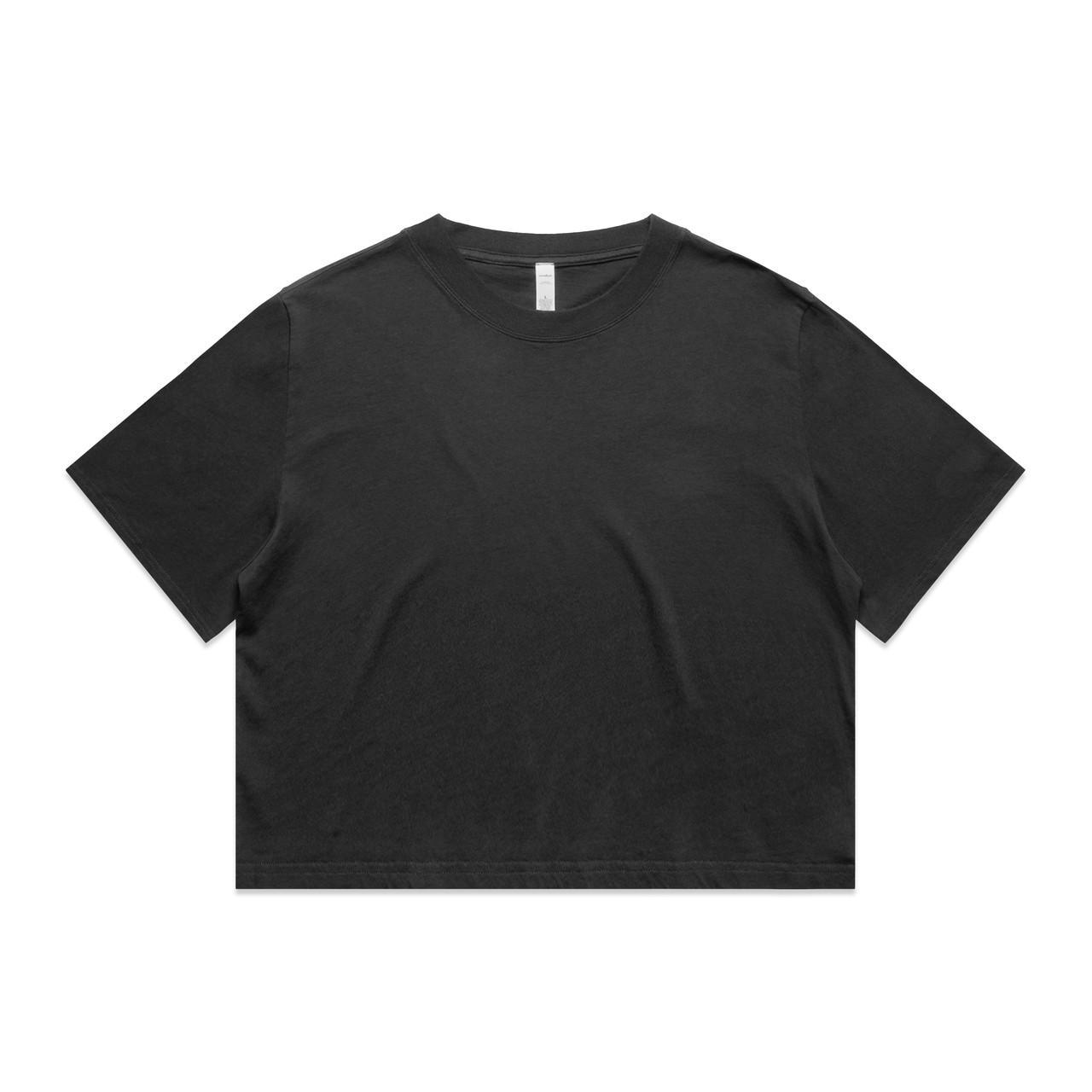 Wo's Heavy Faded Crop Tee FADED BLACK