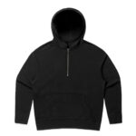 Wo's Relax Half Zip Hood BLACK