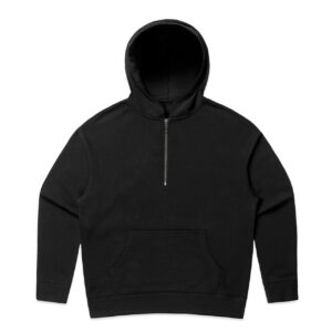 Wo's Relax Half Zip Hood BLACK