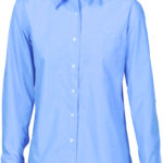 Ladies Regular Collar, Side Splits, Single Pocket - Long Sleeve Chambray