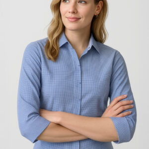 Womens Newport 3/4 Sleeve Shirt French Navy
