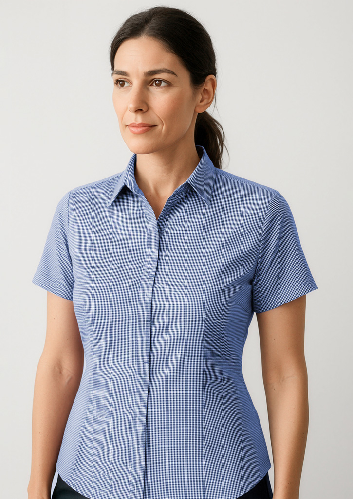 Womens Newport Short Sleeve Shirt French Navy Womens Newport Short Sleeve Shirt French Navy