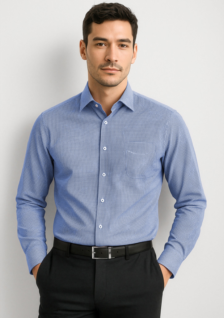 Mens Newport Long Sleeve Shirt French Navy Mens Newport Long Sleeve Shirt French Navy