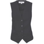 Ladies Black Vest Black