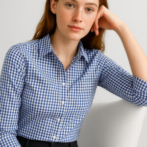 Womens Springfield 3/4 Sleeve Shirt French Navy