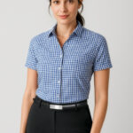 Womens Springfield Short Sleeve Shirt French Navy
