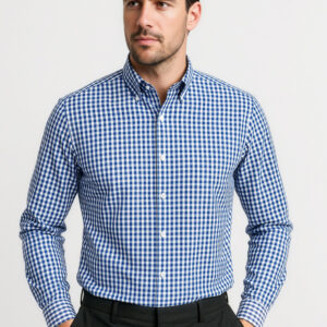 Mens Springfield Long Sleeve Shirt French Navy