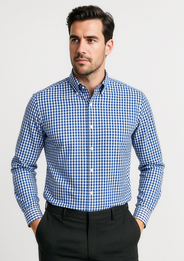 Mens Springfield Long Sleeve Shirt French Navy Mens Springfield Long Sleeve Shirt French Navy