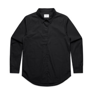Wo's Poplin Shirt BLACK