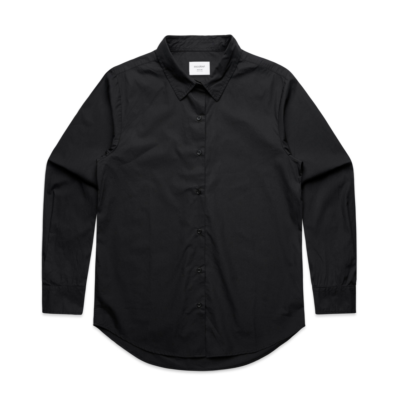 Wo's Poplin Shirt BLACK