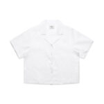 Wo's Linen S/S Shirt WHITE