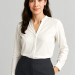 Womens Juliette Long Sleeve Blouse Ivory