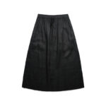Wo's Linen Skirt BLACK