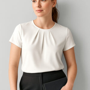Womens Blaise Short Sleeve Top Ivory