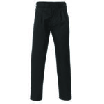 Mens P/V Pleat Front Pants Black