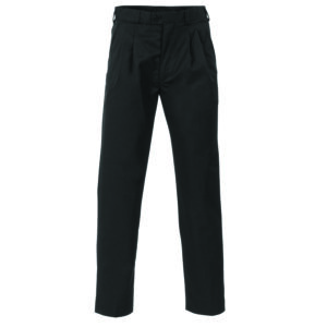 Mens P/V Pleat Front Pants Black