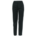 Ladies P/V Flat Front Pants Black