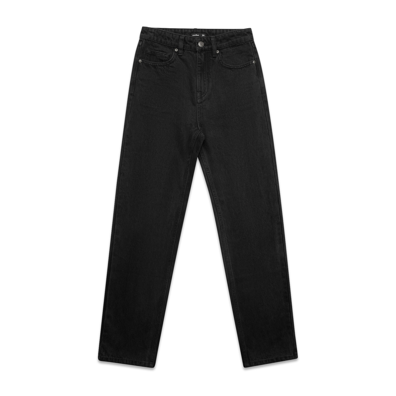 Wo's Straight Jeans WASHED BLACK Wo's Straight Jeans WASHED BLACK