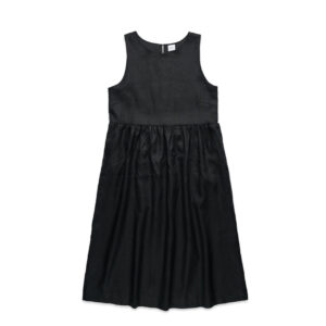 Wo's Linen Dress BLACK