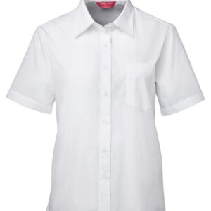 JB's Ladies S/S Original Poplin Shirt White