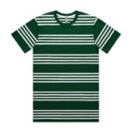 Classic Quad Stripe Tee EMERALD/WHITE