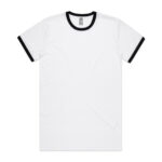 Staple Ringer Tee WHITE/BLACK