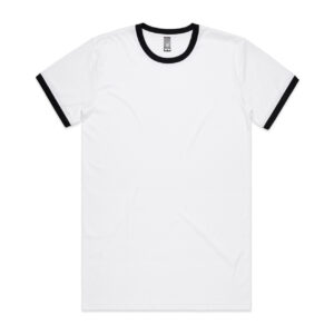Staple Ringer Tee WHITE/BLACK