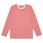 Bowery Stripe L/S Tee NATURAL/RED