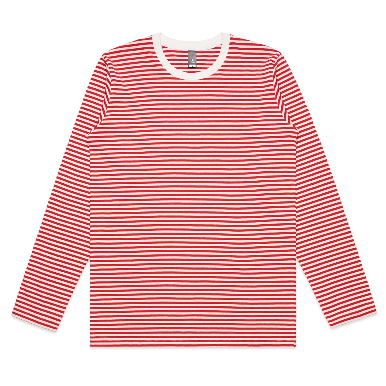 Bowery Stripe L/S Tee NATURAL/RED