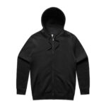 Stencil Zip Hood BLACK