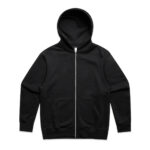 Heavy Zip Hood BLACK