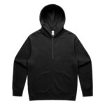 Relax Half Zip Hood BLACK