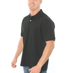 Mens Cotton Rich New York Polo Black